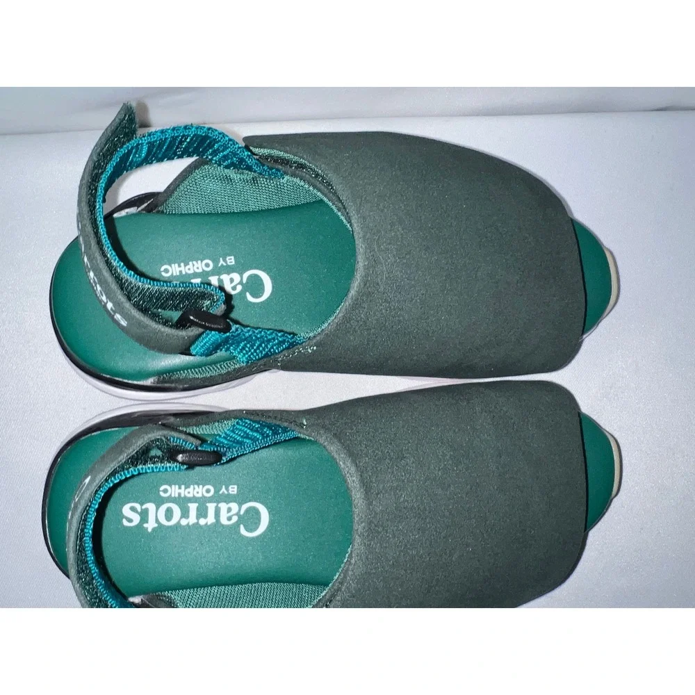 Carrots By Anwar x Orphic Shoe CG Sandals Forest Green Streetwear Slides‎ Mens 7